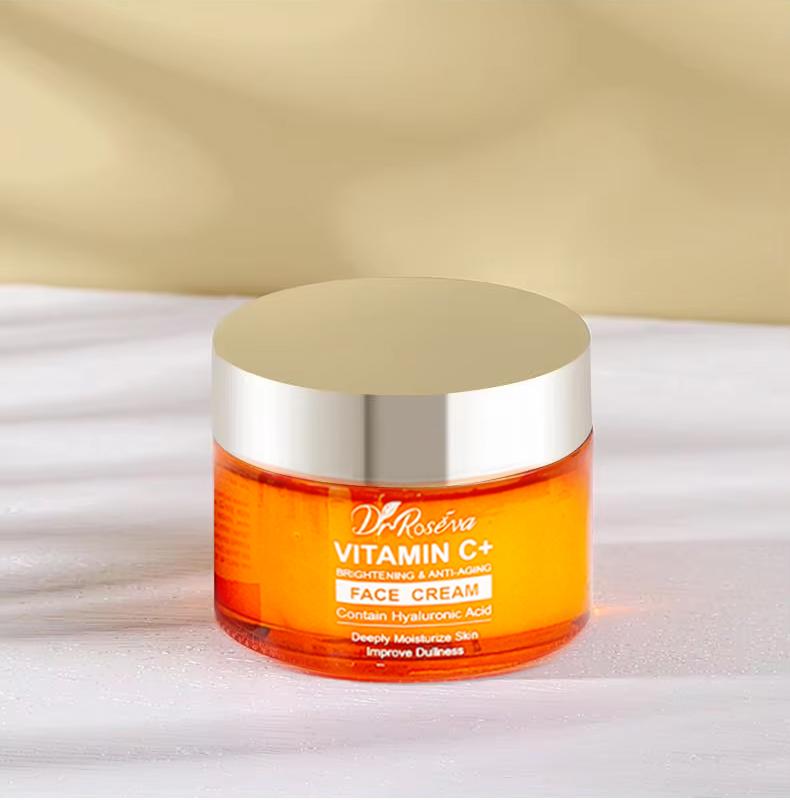 Crème visage hydratante enrichie à la vitamine C