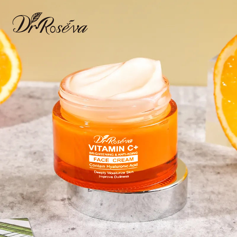 Crème visage hydratante enrichie à la vitamine C
