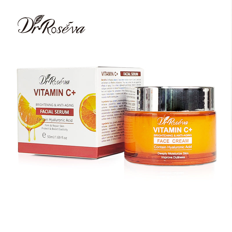 Crème visage hydratante enrichie à la vitamine C