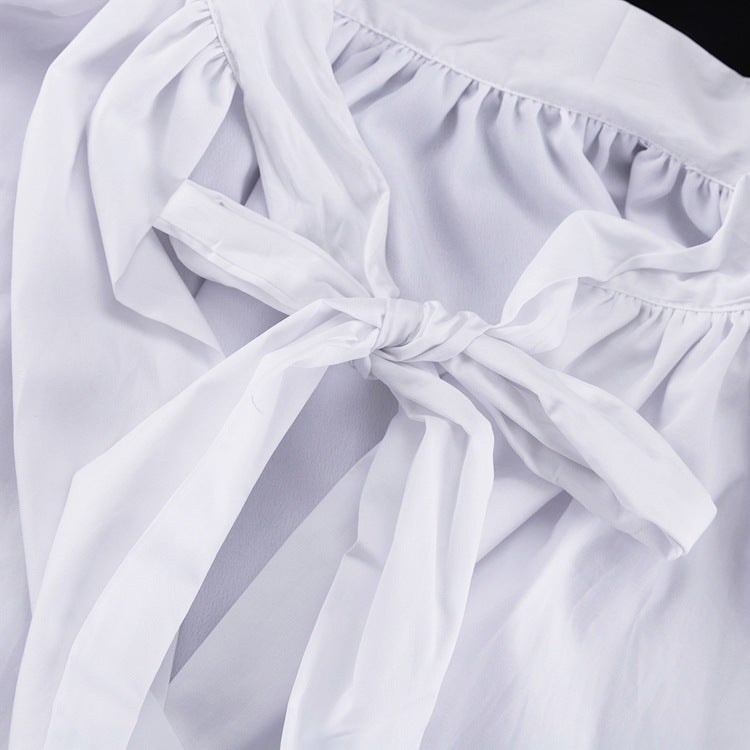 Blouse blanche à manches longues