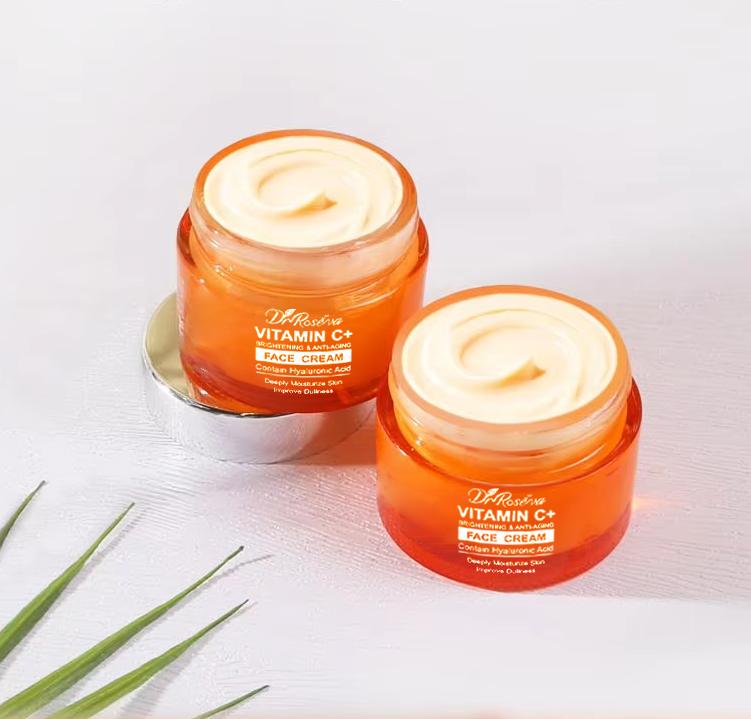 Crème visage hydratante enrichie à la vitamine C