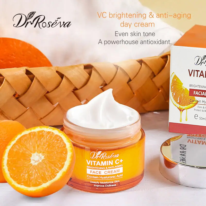 Crème visage hydratante enrichie à la vitamine C