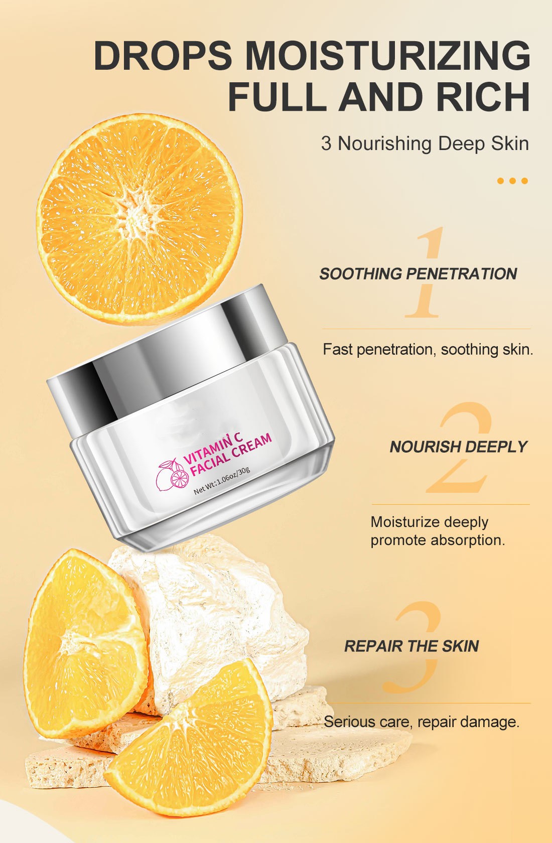 Crème visage vitamine C pamplemousse