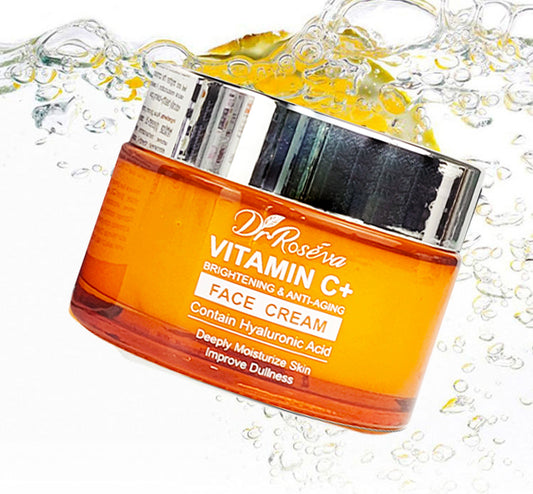 Crème visage hydratante enrichie à la vitamine C